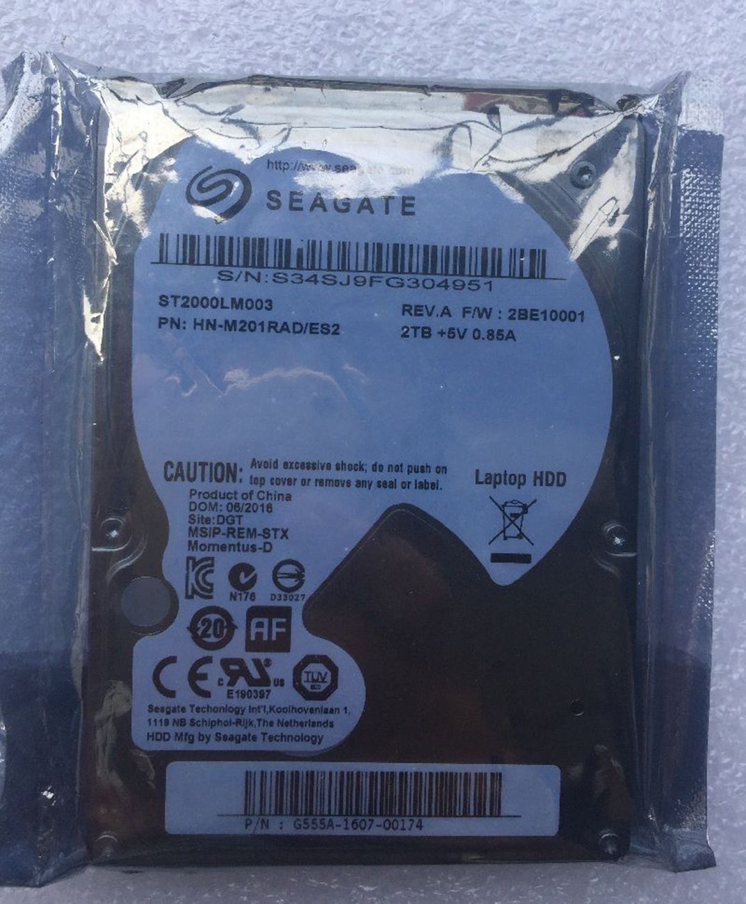 Seagate Spinpoint M9T 2TB 2.5" Internal Hard Drive ST2000LM003